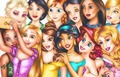 Disney princesses selfie - disney-princess fan art