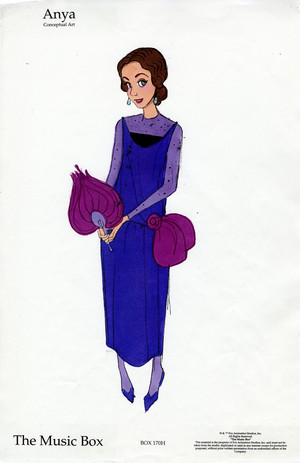  Early Anya character designs for Công chúa Anastasia