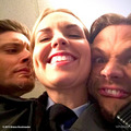 Jared, Jensen and Briana - supernatural photo