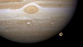space - Jupiter and Ganymede wallpaper