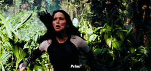  Katniss shouting Prim s name in each movie