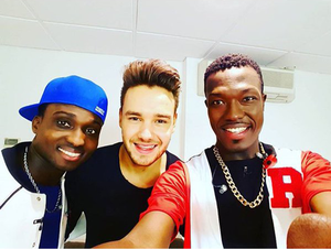 Liam at the X Factor - Backstage