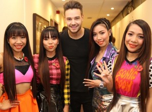 Liam at the X Factor - Backstage