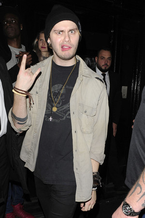 Mikey leaving a Club in London