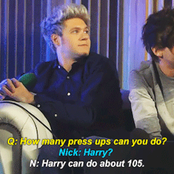  Niall answering for Harry