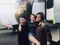 Samantha, Jared and Jensen  - supernatural photo