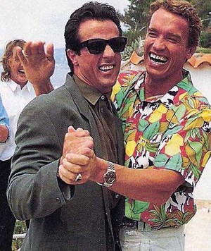  Sylvester Stallone and Arnold Schwarzenegger