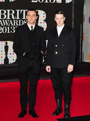 Theo and Adam on the red carpet