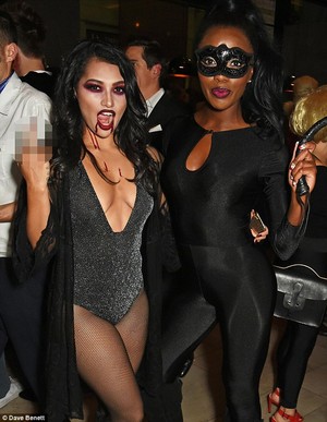 Vanessa at a Halloween Party