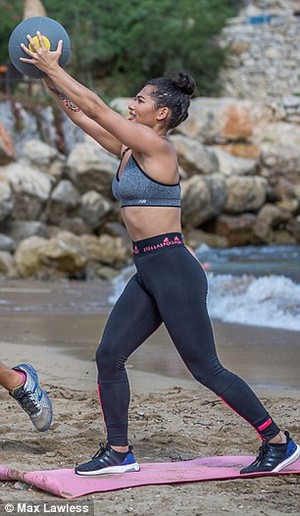 Vanessa on a bootcamp training in Ibiza