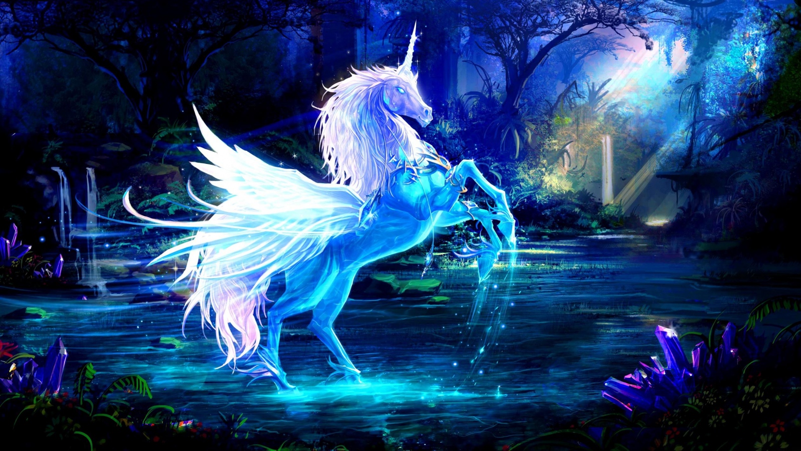 Water Unicorn - Unicorns Wallpaper (39057502) - Fanpop