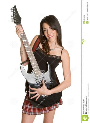 electric guitar girl 4623814