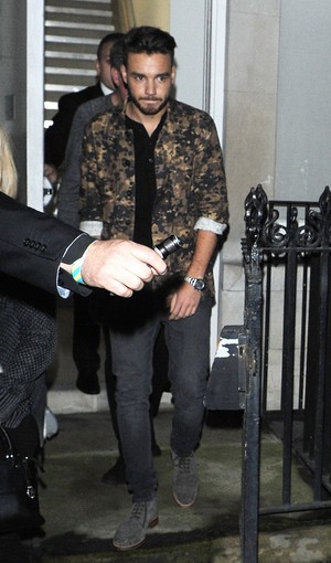 Liam leaving the London Edition hotel
