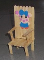 Miss La Sen wooden stick craft chair - random photo