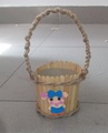 Miss La Sen wooden stick-hemp string basket - random photo