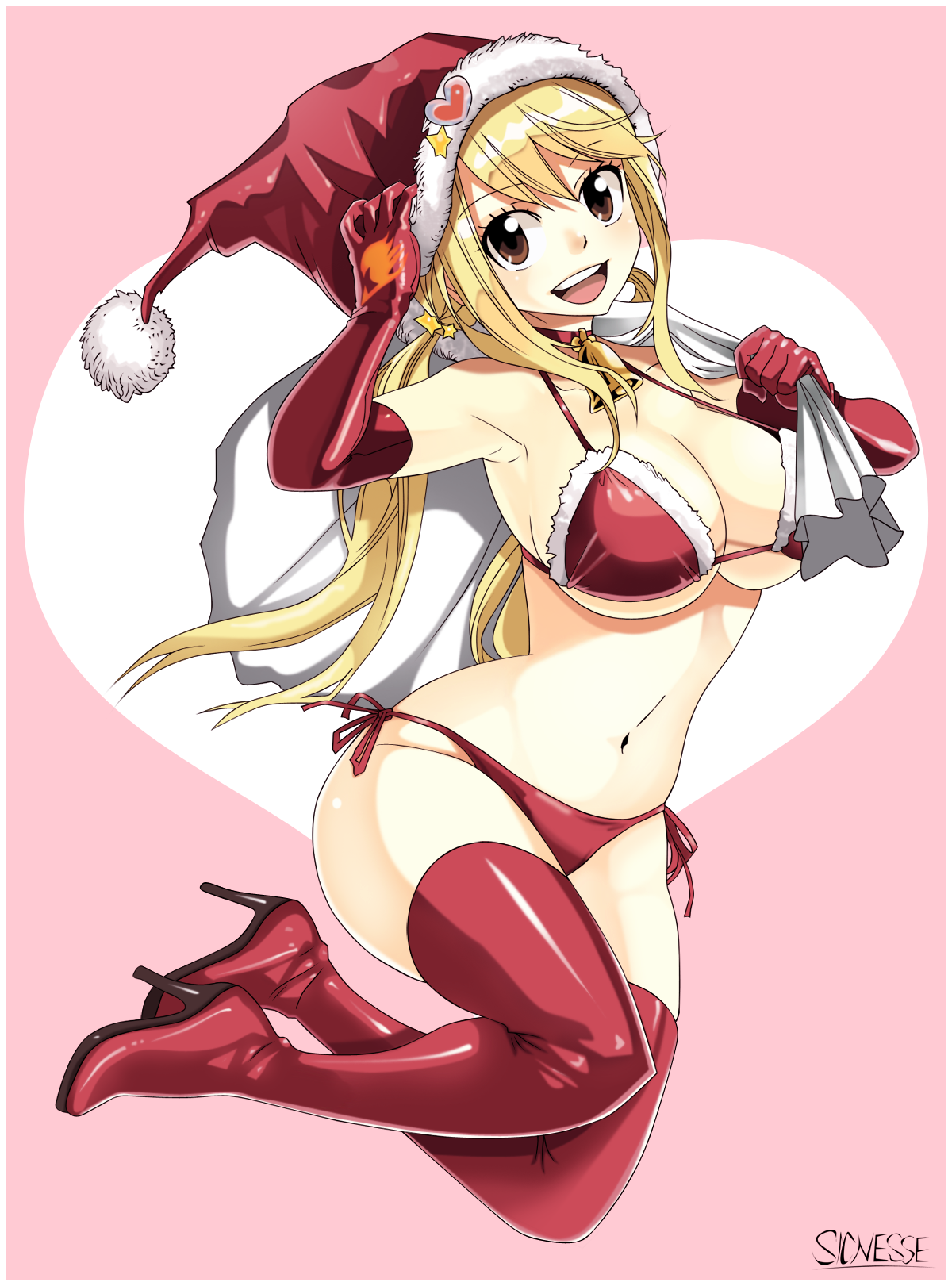 Sexy Santa Lucy - anime và các nhân vật nóng bỏng, quyến rũ người hâm mộ  Art (39143012) - fanpop