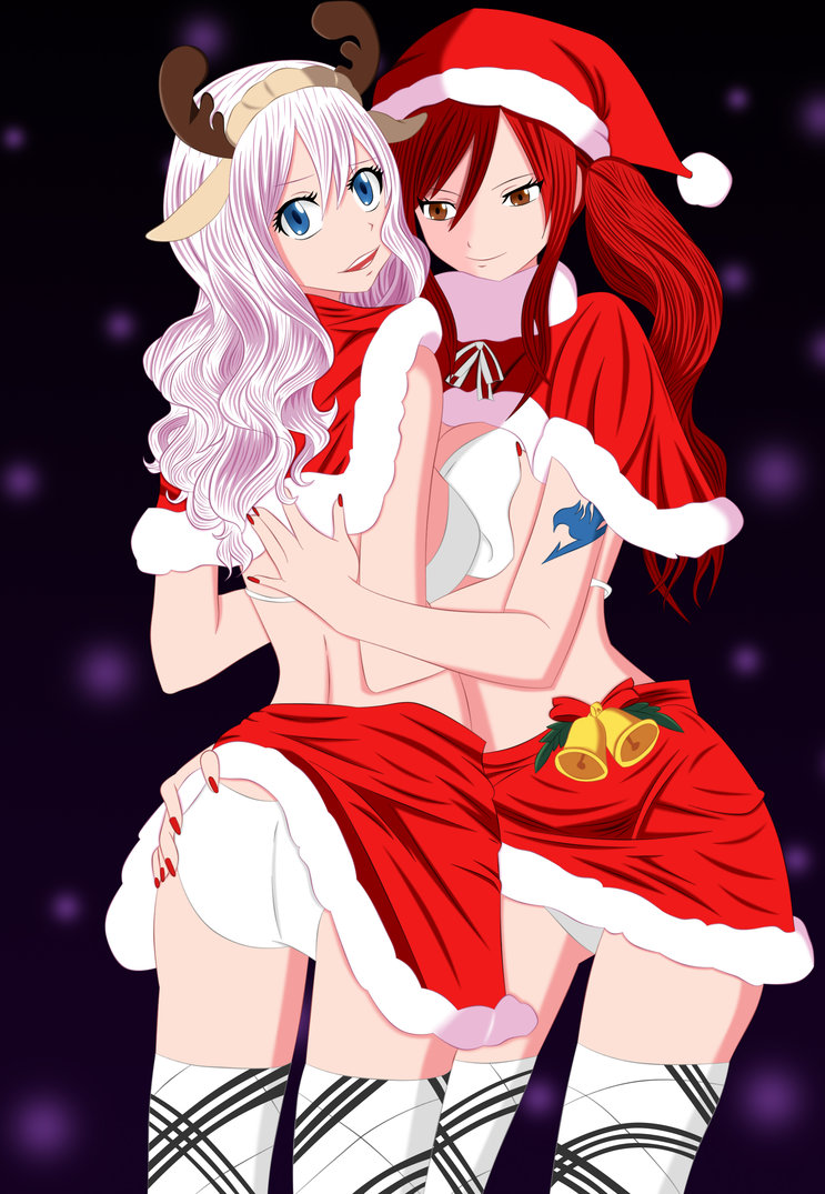 Sexy Erza x Mira Merry giáng sinh - anime và các nhân vật nóng bỏng, quyến  rũ người hâm mộ Art (39143005) - fanpop