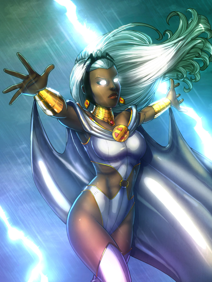 komik marvel fan Art: Storm---Colored.