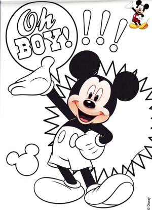  Walt 디즈니 Coloring Pages - Mickey 쥐, 마우스