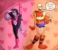 undertale    papyrus and mettaton by kio art d9cxv0y - undertale-the-game photo