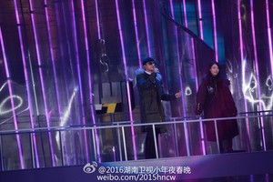  160201 iu rehearsal foto for Hunan TV Spring Festival