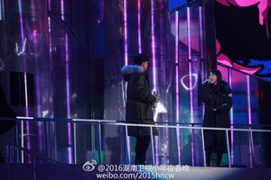  160201 IU rehearsal picha for Hunan TV Spring Festival