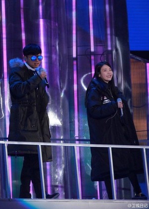  160201 IU rehearsal تصویر for Hunan TV Spring Festival