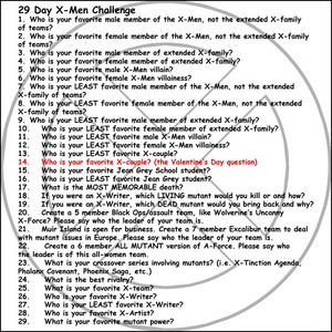  29 hari x-men challenge