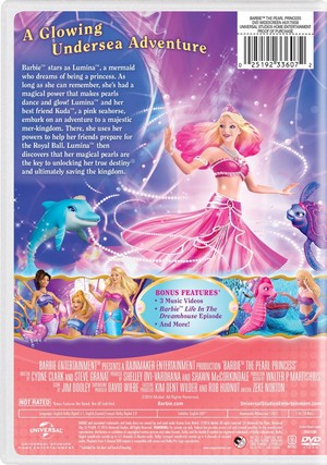  Barbie: The Pearl Princess 2016 DVD with New Artwork