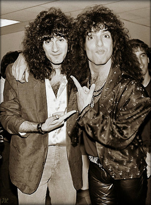  Bruce Kulick and Paul Stanley…September 25, 1985 (NYC-David Brenner radio show)