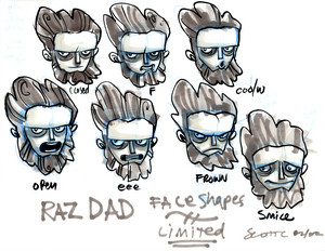  Concept Art: Raz's Father