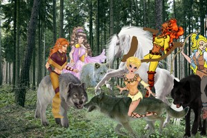  Ember and the other wolfriders team up to capture an beautiful wild white stallion