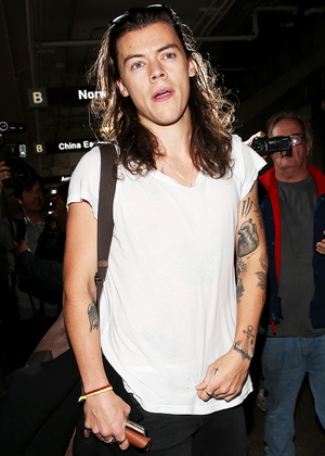Harry Arriving on a Flight at LAX