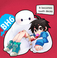 Hiro and Baymax - big-hero-6 fan art