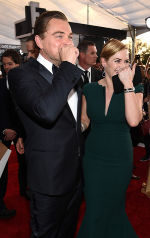  Kate Winslet and Leonardo DiCaprio SAG Awards 2016