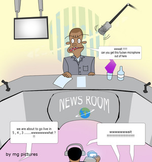 NEWS ROOM BEFORE LIVE BY MAC G CANDYS HOUSE