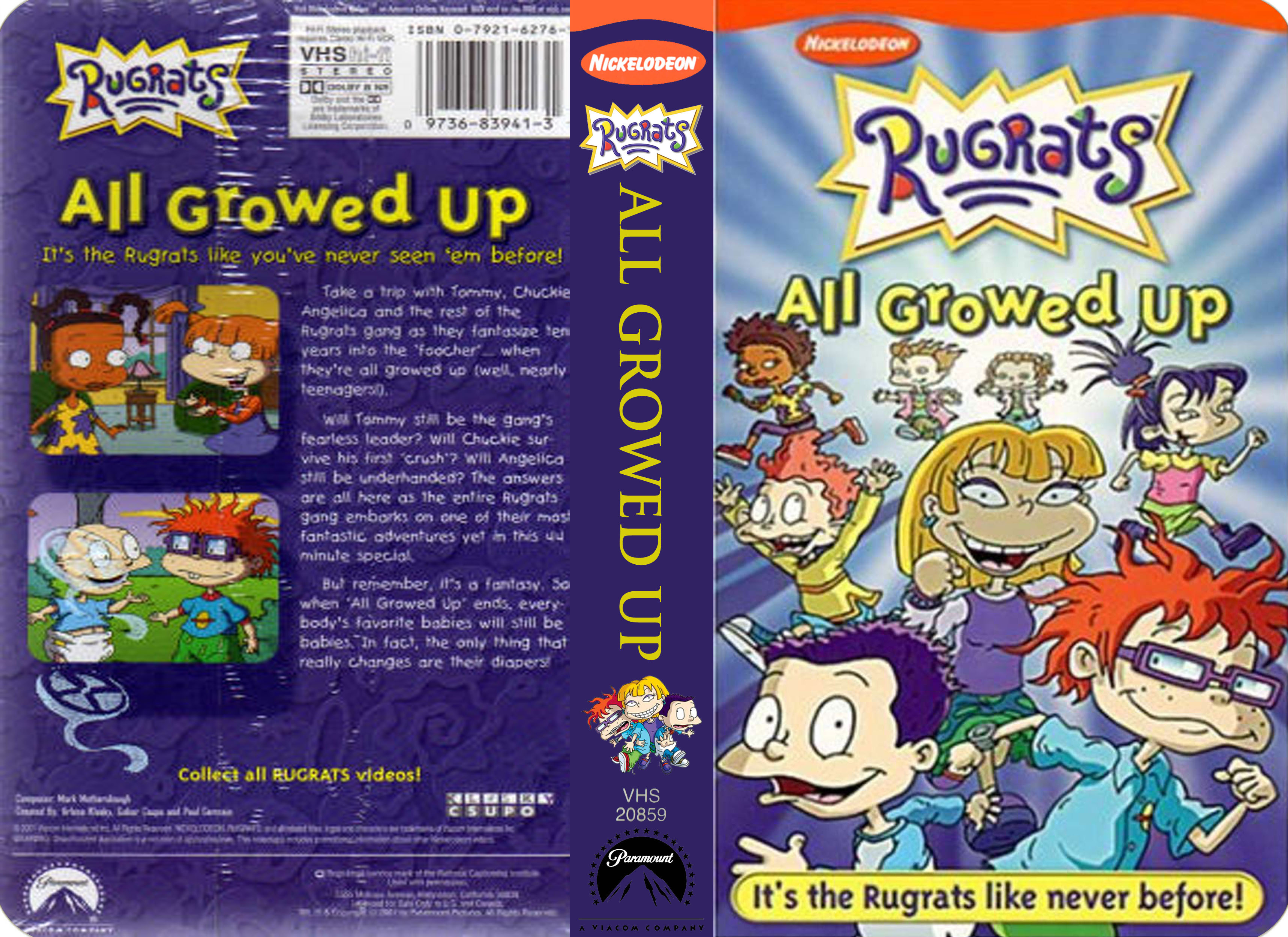 Photo of Nicklodeon's Rugrats All Growed Up VHS for fans of Rugrats. 