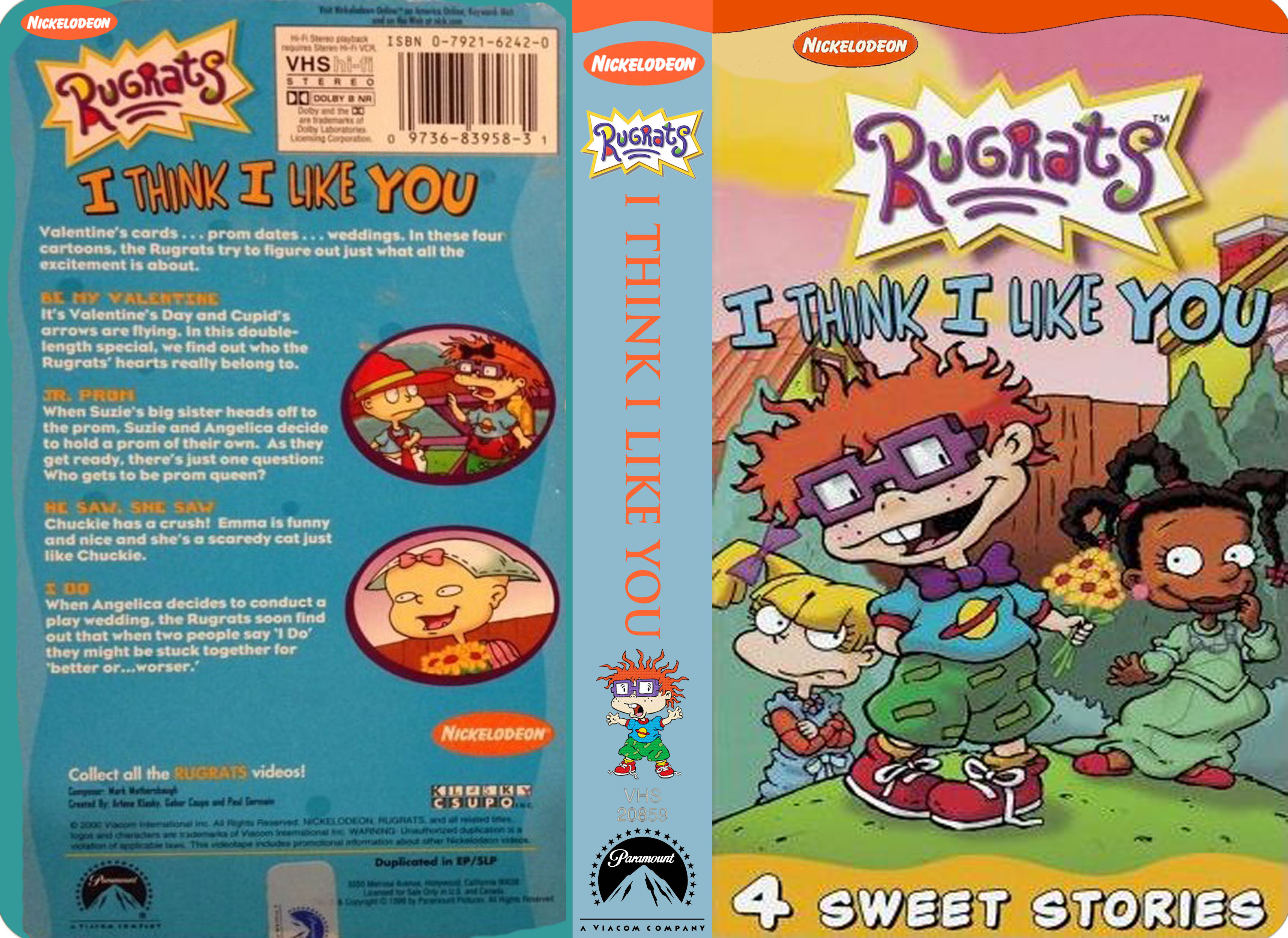 Photo of Nicklodeon's Rugrats I Think I Like You VHS for fans of Ru...