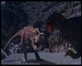 T-rex contro Carnotauro in stile Disney - disney fan art