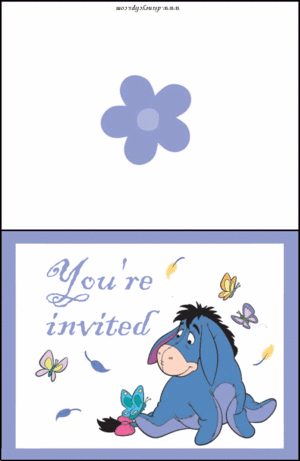  Walt 디즈니 Crafts - Eeyore Invitation