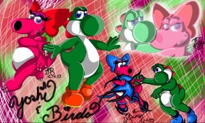 Yoshi and Birdo: Lovebirds