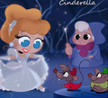 Walt Disney Fan Art - Princess Cinderella, The Fairy Godmother, Jaq & Gus - walt-disney-characters fan art