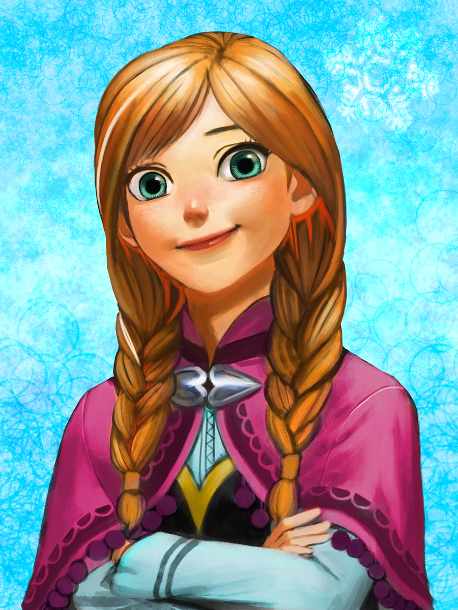 Frozen peminat Art: Anna.