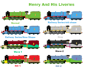 Henry And His Liveries - thomas-the-tank-engine fan art