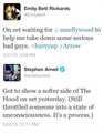 Old Stephen and Emily tweets - stephen-amell-and-emily-bett-rickards photo