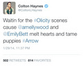 Old Stephen and Emily tweets - stephen-amell-and-emily-bett-rickards photo