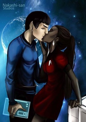 Spock and Uhura by nakashi-san