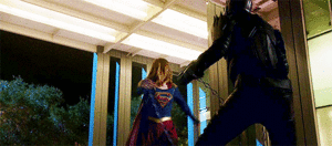 Supergirl in action