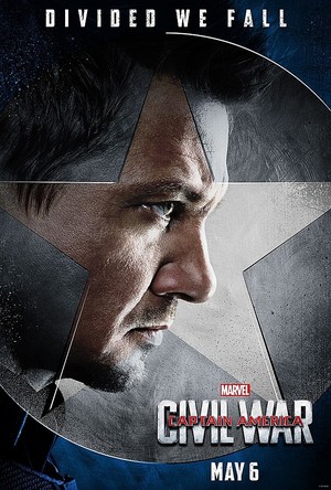 Team Captain America Poster - Hawkeye