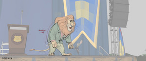  Zootopia - Mayor Lionheart animazione draw overs